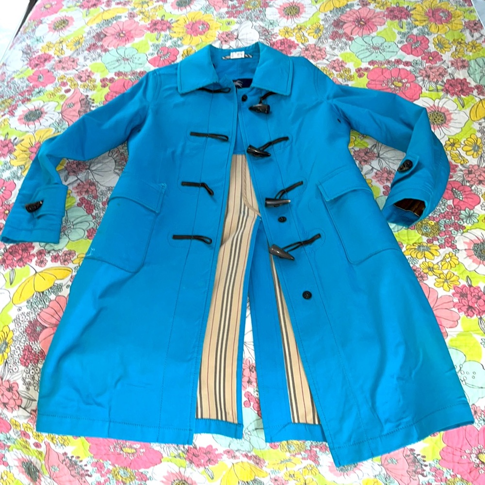 Burberry Blue Trench Coat